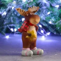 Фигура "Лось со звездочкой" 8х10х18см