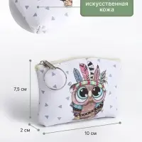 Кошелёк детский &laquo;Совушки&raquo; Выбражулька, маленький, монетница, МИКС