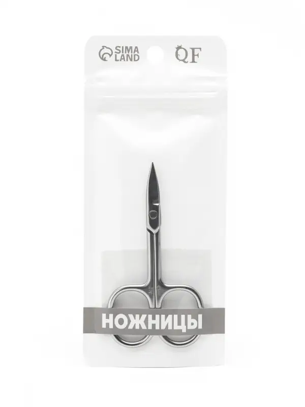 Ножницы маникюрные, загнутые, широкие, 8.7 см