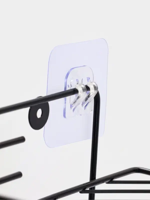 Полка для ванной угловая 2-х ярусная 20,5*20,5*31,5 см, цвет черный Полка для ванной угловая 2-х ярусная 20,5*20,5*31,5 см, цвет черный