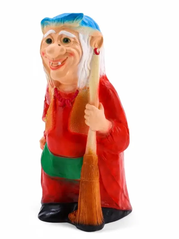 Садовая фигура из гипса &laquo;Бабка-Ёжка стоя&raquo;, 33&times;35&times;65 см, МИКС