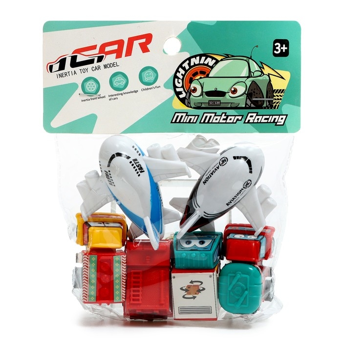 Набор машин «Мини рейсинг», инерция, МИКС Набор машин «Мини рейсинг», инерция, МИКС
