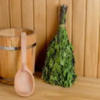 Веник для бани, берёзовый, 50 см, упаковка МИКС