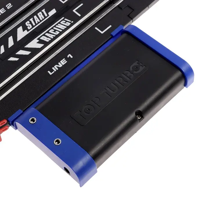 Автотрек TOP TURBO, с 2 машинами, 1:43, длина трасы 560 см, работает от сети