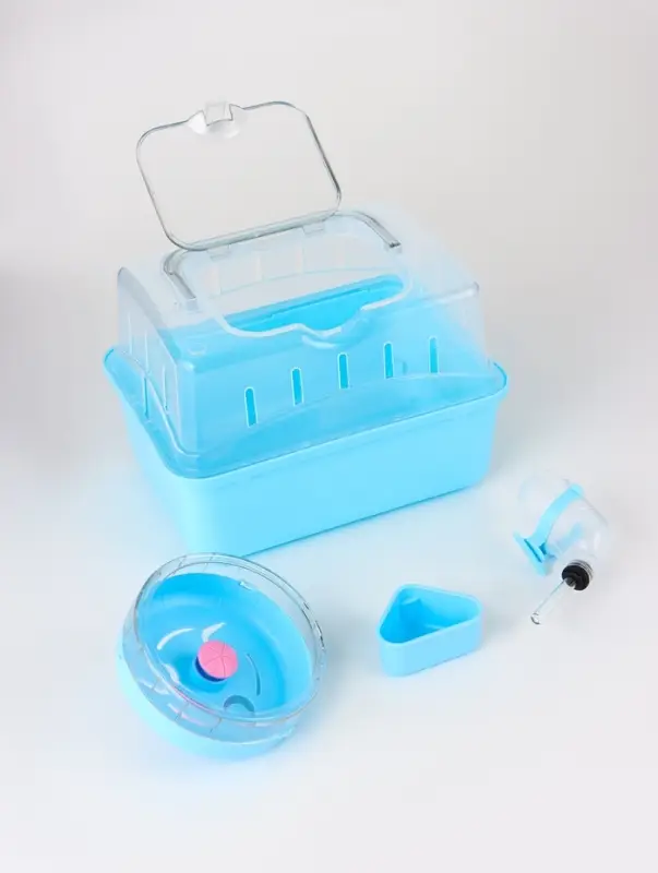 Клетка-переноска для грызунов, 23 х 17 х 16 см, бирюзовая