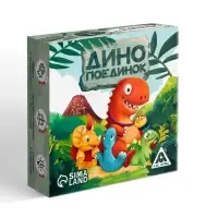 Настольная игра на скорость &laquo;Динопоединок&raquo;, развивающая, 55 карт, 5+