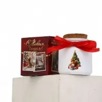 Ароматическая свеча в матовом стакане «Новогоднего уюта и тепла», аромат мандарин Ароматическая свеча в матовом стакане «Новогоднего уюта и тепла», аромат мандарин