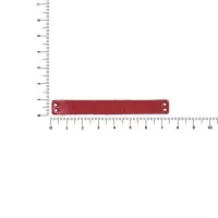 Лейбл кожаный Beta, XS, красный