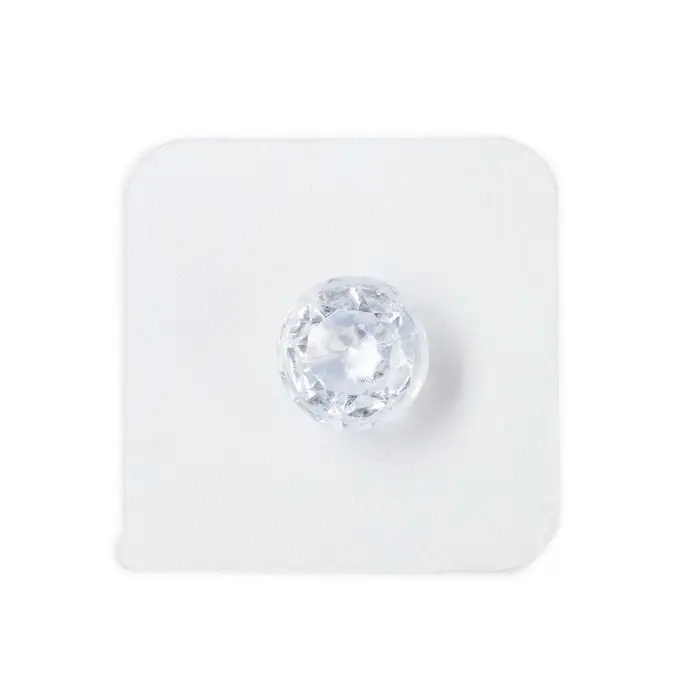 Ручка-кнопка с клейкой поверхностью ТУНДРА, прозрачный, набор 4 шт.