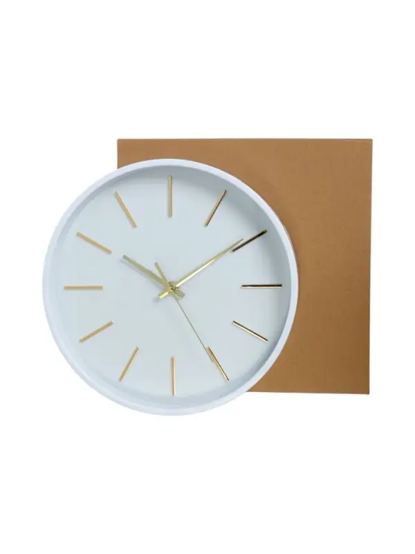 Часы настенные интерьерные &laquo;Терапо&raquo;, плавный ход, d=27.5 см, АА, белые