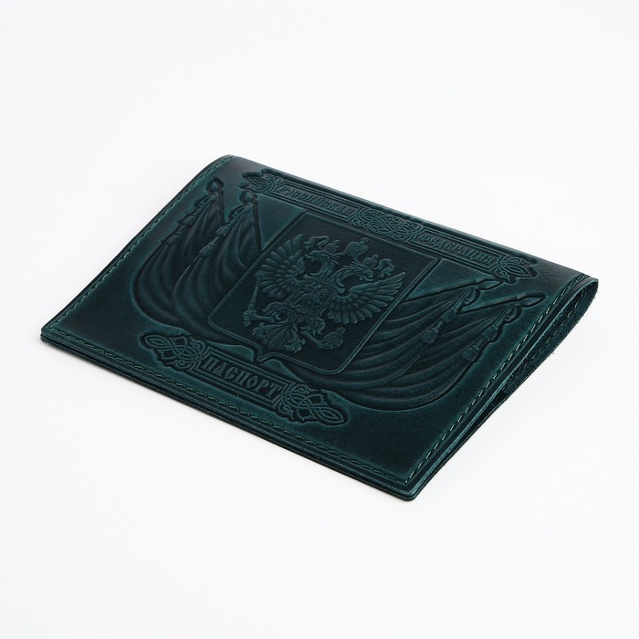 Обложка для паспорта, цвет зелёный Обложка для паспорта, цвет зелёный