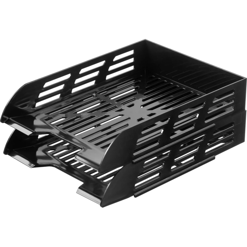 Лоток горизонтальный для бумаг Выбор есть сетчатый непрозрачный черный