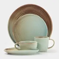 Салатник Magistro Sand Ripples, d=12.5 см, 400 мл, фарфор, голубой