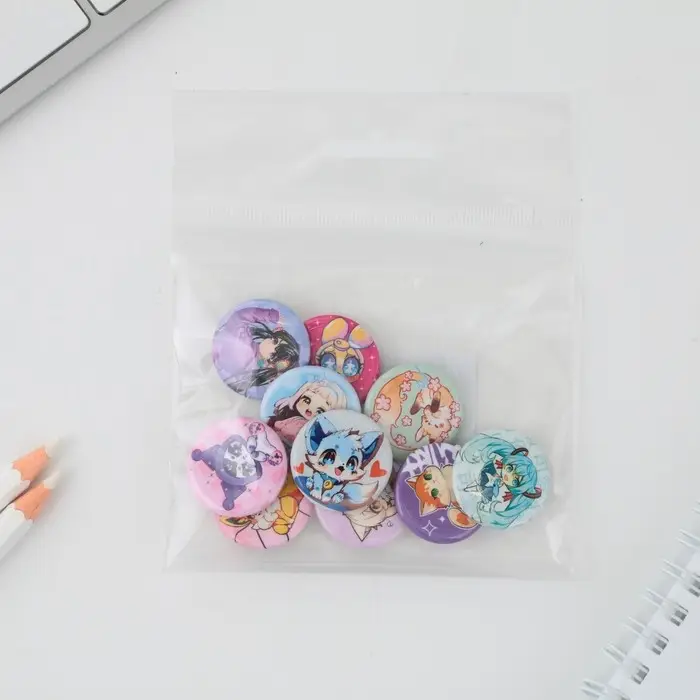 Значок металлический, закатной «Аниме», d=2.5 см, МИКС Значок металлический, закатной «Аниме», d=2.5 см, МИКС