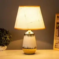 Лампа настольная &laquo;Кармен&raquo; 1&times;40 Вт Е14 белый/золото 24&times;24&times;40 см