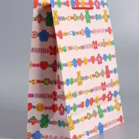 Пакет подарочный "Бусы" ламинированный 26 х 12 х 32 см