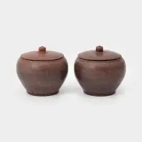Горшочки для запекания, набор 2 шт., 700 мл, 13&times;13 см, красная глина