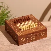 Шахматы дорожные, 20.5&times;20.5&times;7 см, дерево шишам