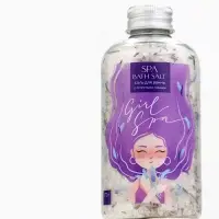 Соль для ванны с лепестками лаванды Girl Spa, 370 г, BEAUTY FOX
