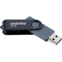 Флеш-память SmartBuy UFD 2.0 032GB Twist Black (SB032GB2TWK)