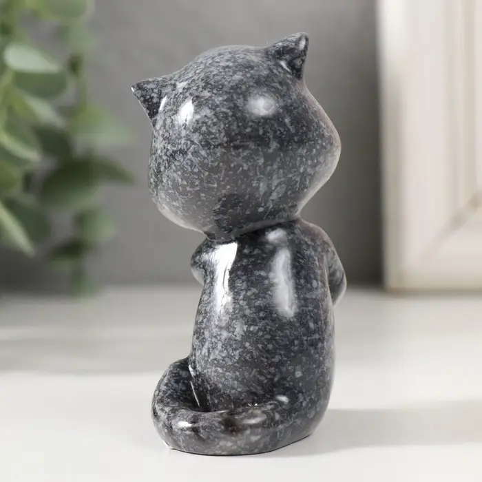Фигурка полистоун лак &laquo;Котишка с телефоном&raquo;, 7&times;6&times;7 см