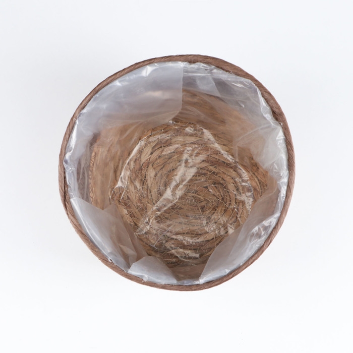 Набор корзин из 3 шт, D20xH16, D16xH15, D12xH11 см, рогоз Набор корзин из 3 шт, D20xH16, D16xH15, D12xH11 см, рогоз