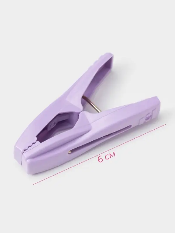 Прищепки для белья в синей корзинке Доляна, 6 см, 20 шт., МИКС