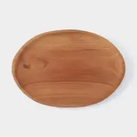 Блюдо, 35&times;24&times;2 см, тиковое дерево