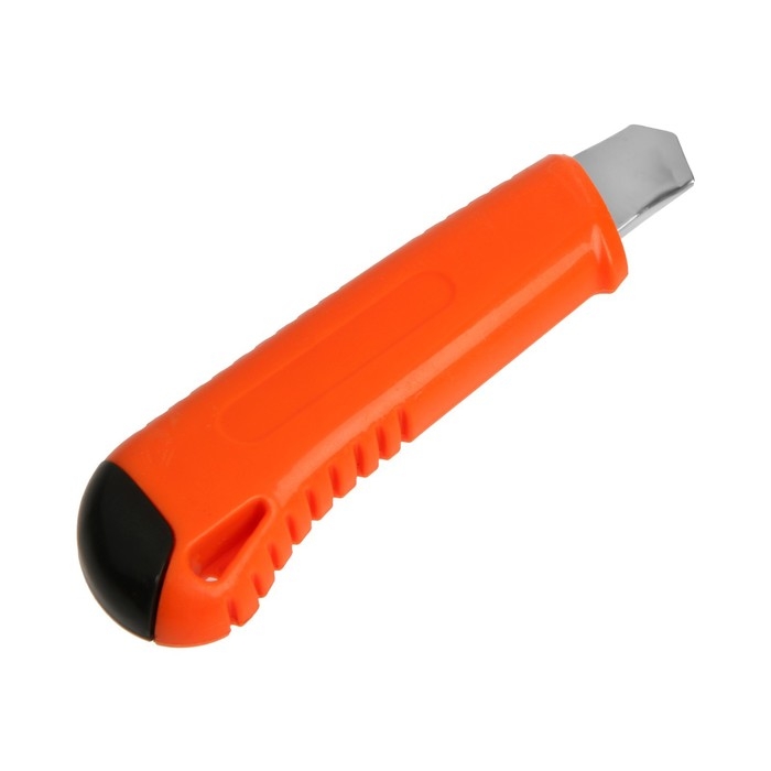 Нож универсальный ЛОМ, пластиковый корпус, металлическая направляющая, 18 мм Нож универсальный ЛОМ, пластиковый корпус, металлическая направляющая, 18 мм