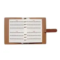 Органайзер на кольцах, C6, с хлястиком, 80л, линия, к/зам, Коричневый