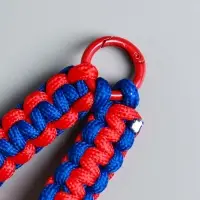 Брелок на карабине "Паракорд" шнур 0,5 см красно-синий 14,5х1,8х0,8 см Брелок на карабине "Паракорд" шнур 0,5 см красно-синий 14,5х1,8х0,8 см