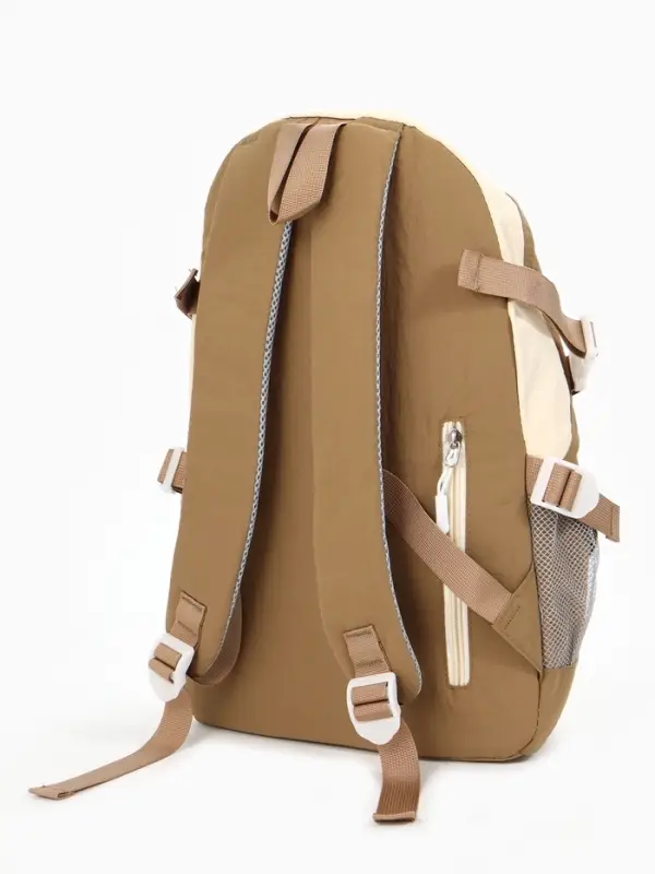 Рюкзак, 1 отделение, 4 кармана, 30&times;14&times;43 см, бежевый