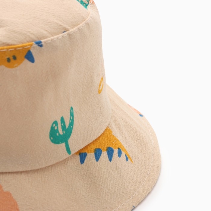 Панама детская Панама детская "Монстрики" MINAKU, цв,бежевый , р-р 48-50