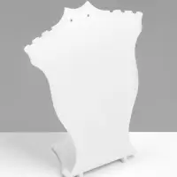 Подставка под кулоны, цепочки и серьги QF, 10&times;4.3&times;12 см, белая