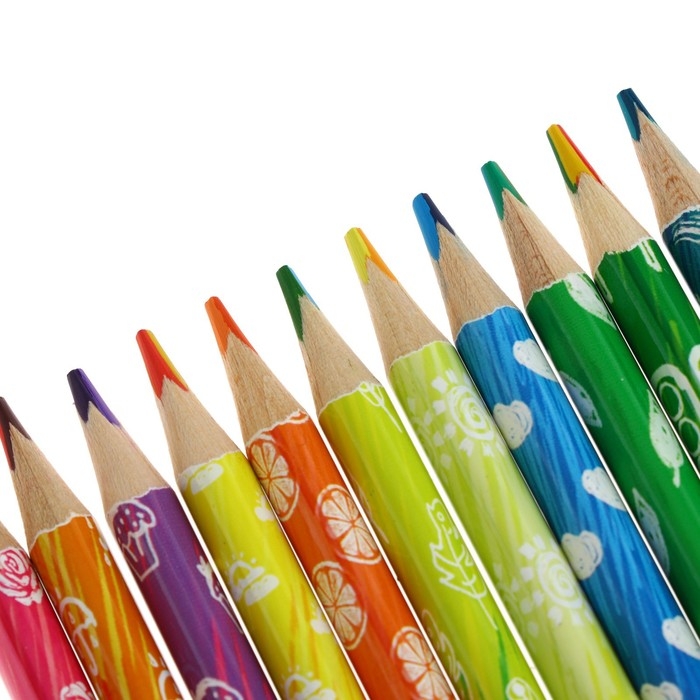 Карандаши 12 цветов Каляка-Маляка Карандаши 12 цветов Каляка-Маляка "Мультиколор", 3 цвета в грифеле