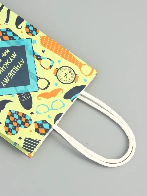 Пакет подарочный крафт «Лучшему мужчине!» 12×6×16 см