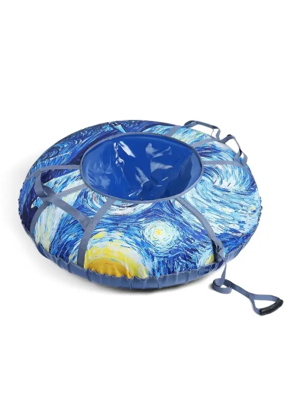 Тюбинг-ватрушка Winter Star &laquo;Звёздная ночь&raquo;, диаметр чехла 120 см