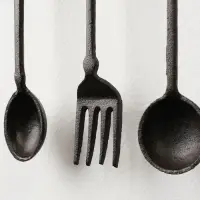 Набор фигурок настенных &laquo;Кухонная утварь&raquo;, 5 предметов, панно чугун, 22&times;33&times;3 см