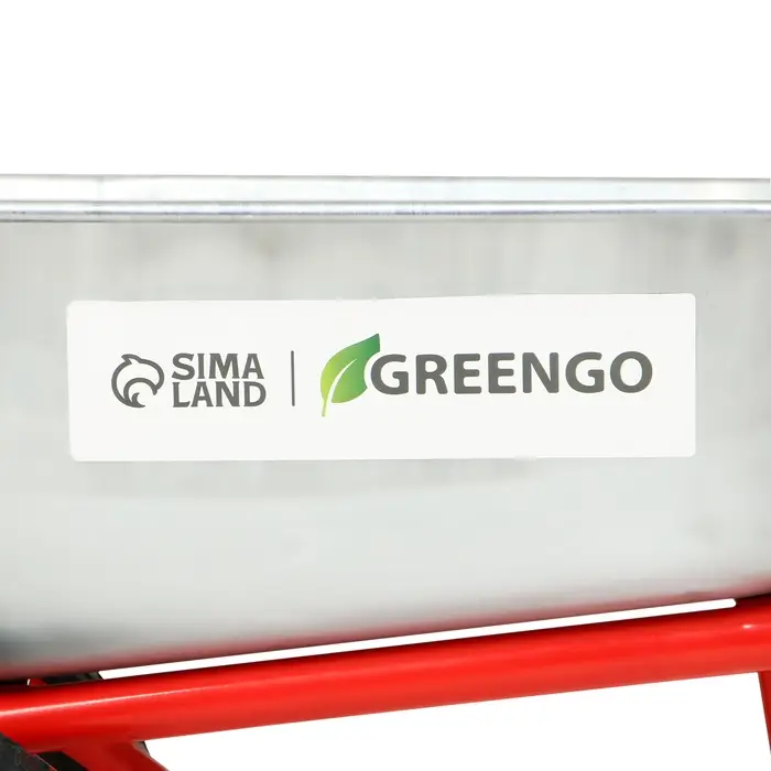 Тачка строительная, 2 пневмоколеса, груз/п 320 кг, объём 110 л, оцинкованный кузов 0,8 мм, Greengo Тачка строительная, 2 пневмоколеса, груз/п 320 кг, объём 110 л, оцинкованный кузов 0,8 мм, Greengo