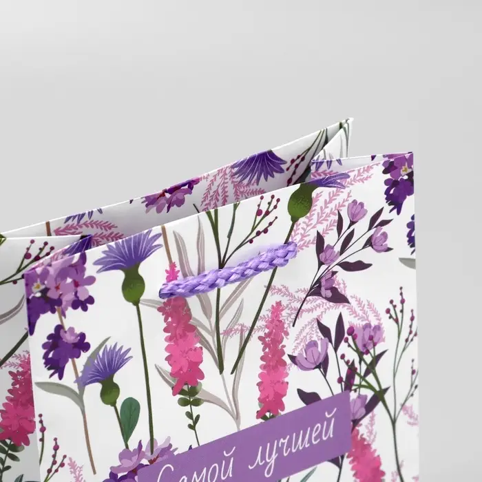 Пакет подарочный ламинированный, упаковка, «Самой лучшей», S 12 х 15 х 5.5 см