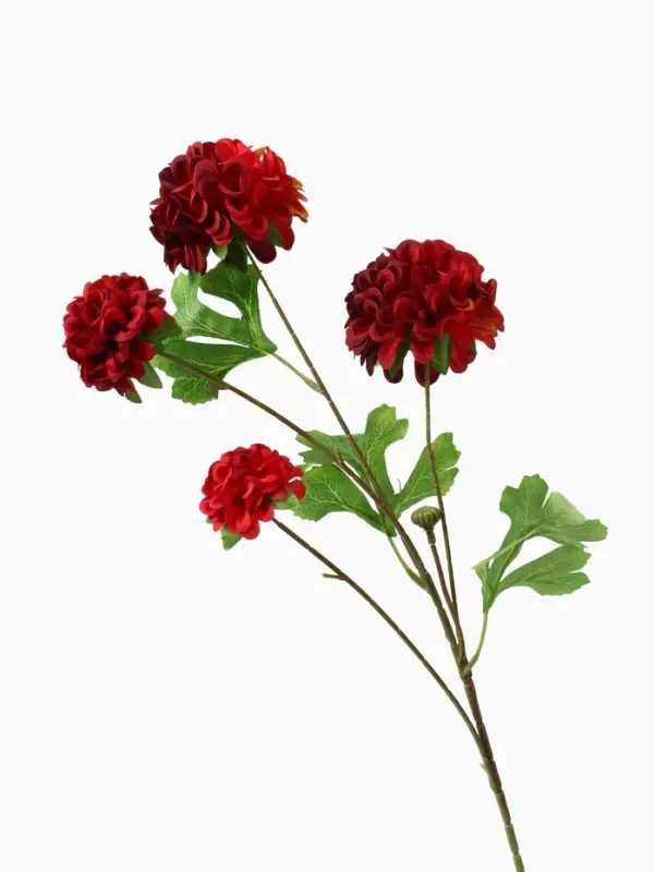 Цветы искусственные &laquo;Гортензия люкс кустовая&raquo;, h=64 см, красные