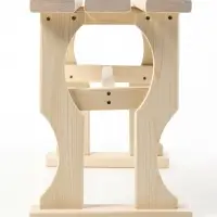 Лавка деревянная для дачи и бани, &laquo;Резная №3&raquo;, 90&times;30&times;42 см