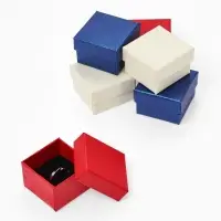 Коробочка подарочная под кольцо, серьги &laquo;Животный принт&raquo;, 5&times;5 см, (размер полезной части 4.5&times;4.5 см), вставка чёрная, МИКС