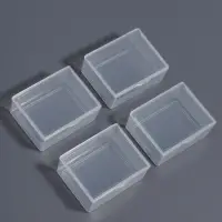 Набор баночек для мелочей QF, 5.4&times;4.3&times;2.3 см, 4 шт., прозрачный