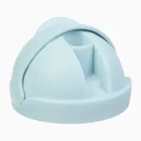 Поильник - непроливайка детский с силиконовой трубочкой и грузиком, от 9 мес., 250 мл., с ручками, голубой