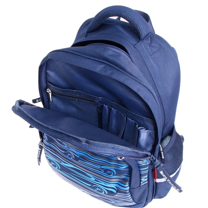 Рюкзак школьный Bruno Visconti, 40 х 30 х 19 см, эргономичная спинка, «Спорткар», пенал в подарок Рюкзак школьный Bruno Visconti, 40 х 30 х 19 см, эргономичная спинка, «Спорткар», пенал в подарок