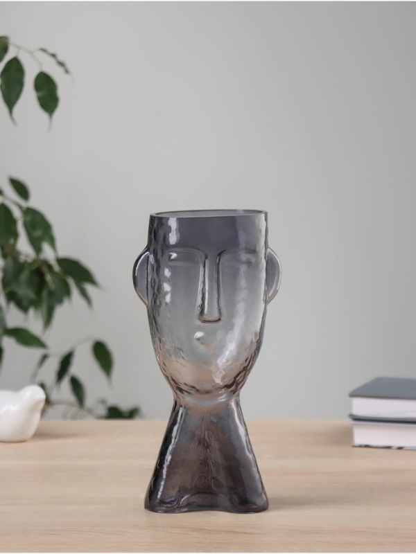 Ваза стекло настольная  Ваза стекло настольная "Эстер галант" 23х10 см