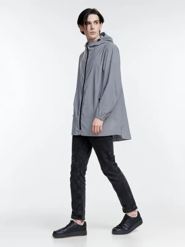 Парка Manifest из светоотражающей ткани, серая, размер XS/S Парка Manifest из светоотражающей ткани, серая, размер XS/S