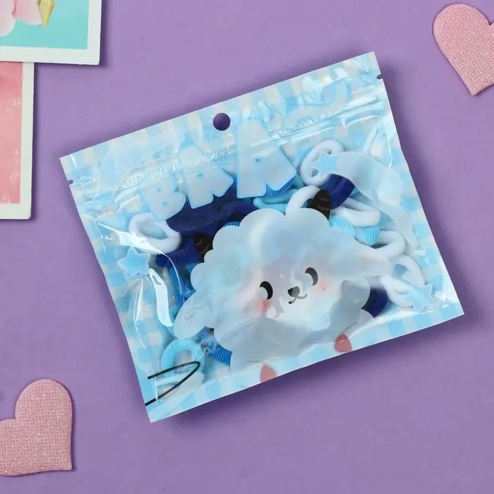 Резинка для волос Резинка для волос "Хорошие пожелания" (набор 50 шт) барашик, 2 см