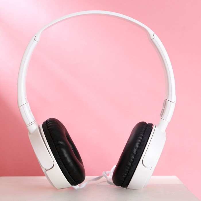 Новогодние наушники, накладные «Happy year», с микрофоном